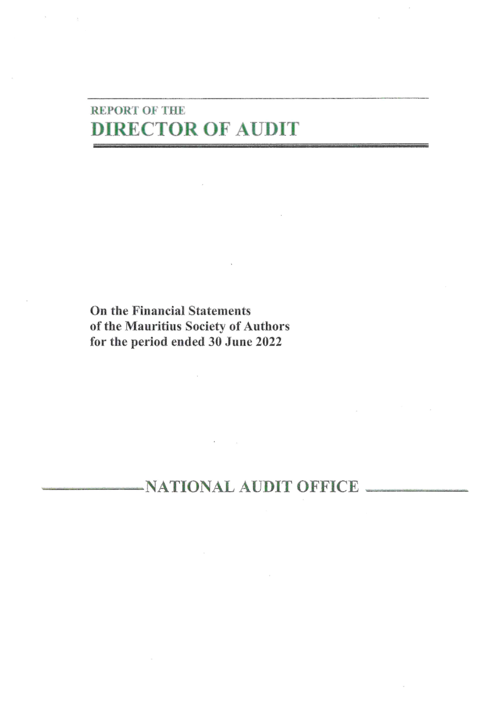 rapport annuel MASA 2021-2022